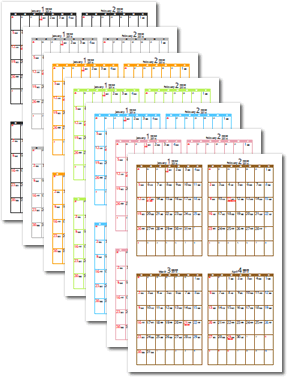 21年 4ヶ月カレンダー パソコンカレンダーサイト